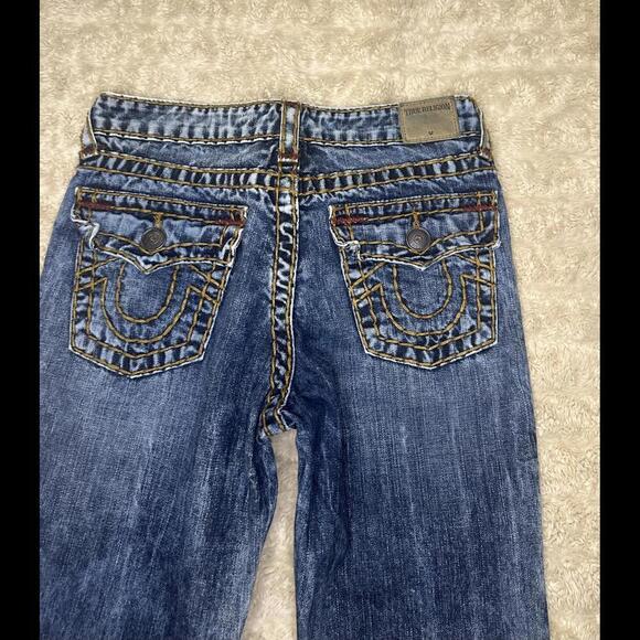 Y2K True Religion 'Geno Super T' straight jeans Size 16 - Picture 8 of 9